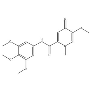 5-methoxy-1-methyl-4-oxo-N-(3,4,5-trimethoxyphenyl)-1,4-dihydropyridine-2-carboxamide结构式