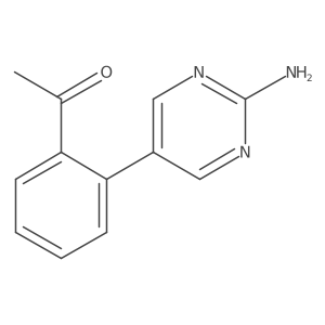1-(2-(2-Aminopyrimidin-5-yl)phenyl)ethan-1-one结构式