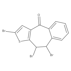 2,9,10-Tribromo-9,10-dihydro-1-thiabenzo[f]azulen-4-one结构式