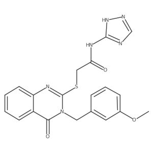 2-({3-[(3-methoxyphenyl)methyl]-4-oxo-3,4-dihydroquinazolin-2-yl}sulfanyl)-N-(4H-1,2,4-triazol-3-yl)acetamide Structure
