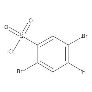 2,5-Dibromo-4-fluorobenzenesulfonyl chloride Structure