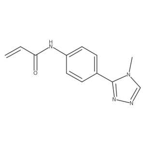 N-[4-(4-methyl-4H-1,2,4-triazol-3-yl)phenyl]prop-2-enamide结构式