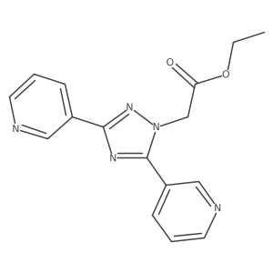 Ethyl 2-(3,5-di(pyridin-3-yl)-1H-1,2,4-triazol-1-yl)acetate Structure