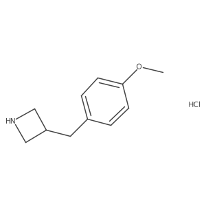 3-(4-Methoxybenzyl)azetidine hydrochloride结构式
