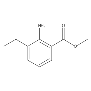 Methyl 2-amino-3-ethylbenzoate结构式