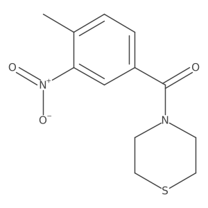 (4-Methyl-3-nitrophenyl)(thiomorpholino)methanone结构式