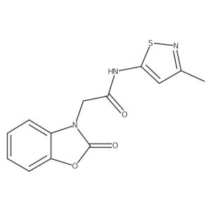 N-(3-methylisothiazol-5-yl)-2-(2-oxobenzo[d]oxazol-3(2H)-yl)acetamide Structure