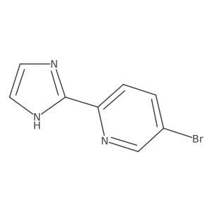 5-bromo-2-(1H-imidazol-2-yl)pyridine结构式