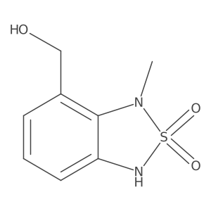 7-(Hydroxymethyl)-1-methyl-1,3-dihydrobenzo[c][1,2,5]thiadiazole 2,2-dioxide Structure
