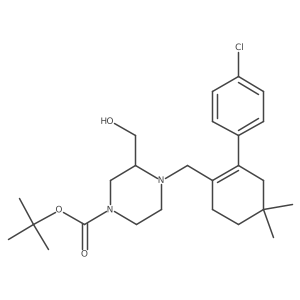 1,1-Dimethylethyl 4-[[2-(4-chlorophenyl)-4,4-dimethyl-1-cyclohexen-1-yl]methyl]-3-(hydroxymethyl)-1-piperazinecarboxylate Structure