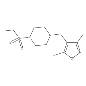 4-((4-(Ethylsulfonyl)piperazin-1-yl)methyl)-3,5-dimethylisoxazole Structure