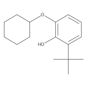 2-Tert-butyl-6-(cyclohexyloxy)phenol Structure