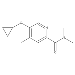5-Cyclopropoxy-4-iodo-N,N-dimethylpicolinamide结构式