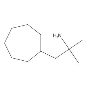 1-Cycloheptyl-2-methylpropan-2-amine结构式