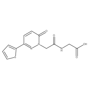 N-{[6-oxo-3-(thiophen-2-yl)pyridazin-1(6H)-yl]acetyl}glycine Structure