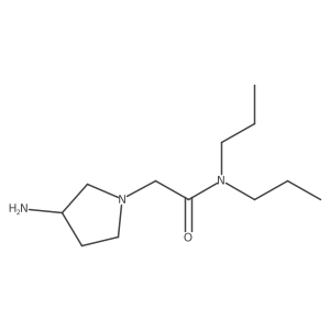 2-(3-aminopyrrolidin-1-yl)-N,N-dipropylacetamide Structure
