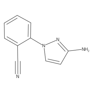 2-(3-amino-1H-pyrazol-1-yl)benzonitrile Structure