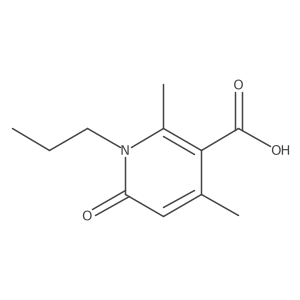 2,4-Dimethyl-6-oxo-1-propyl-1,6-dihydro-pyridine-3-carboxylic acid Structure