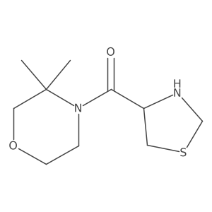 Methanone, (3,3-dimethyl-4-morpholinyl)-4-thiazolidinyl-结构式