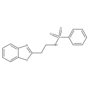 N-[2-(2-Benzoxazolyl)ethyl]benzenesulfonamide结构式