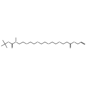 5,8,11,14-Tetraoxa-2-azaheptadecanedioic acid, 2-methyl-, 1-(1,1-dimethylethyl) 17-(2-propen-1-yl) ester Structure