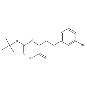 (R)-4-(3-Bromo-phenyl)-2-tert-butoxycarbonylamino-butyric acid Structure