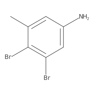 3,4-Dibromo-5-methylaniline Structure