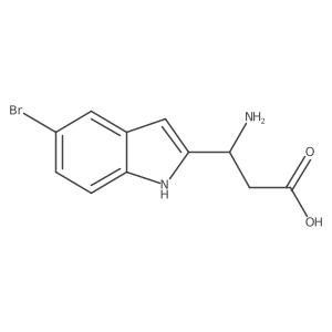 3-amino-3-(5-bromo-1H-indol-2-yl)propanoic acid Structure