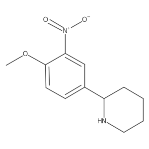 2-(4-Methoxy-3-nitrophenyl)piperidine Structure
