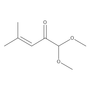 1,1-Dimethoxy-4-methyl-3-penten-2-one结构式