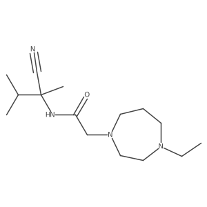 N-(1-cyano-1,2-dimethylpropyl)-2-(4-ethyl-1,4-diazepan-1-yl)acetamide Structure