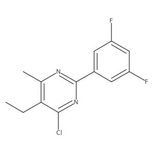 4-Chloro-2-(3,5-difluorophenyl)-5-ethyl-6-methylpyrimidine Structure