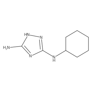 N3-Cyclohexyl-1H-1,2,4-triazole-3,5-diamine Structure