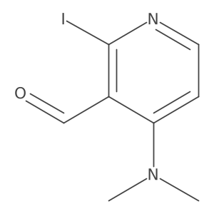 3-Pyridinecarboxaldehyde, 4-(dimethylamino)-2-iodo-结构式