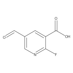 2-Fluoro-5-formylnicotinic acid Structure