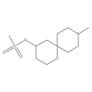 (9-Methyl-1-oxa-9-azaspiro[5.5]undecan-4-yl) methanesulfonate Structure