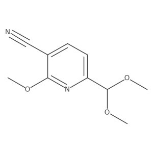 6-(Dimethoxymethyl)-2-methoxypyridine-3-carbonitrile结构式