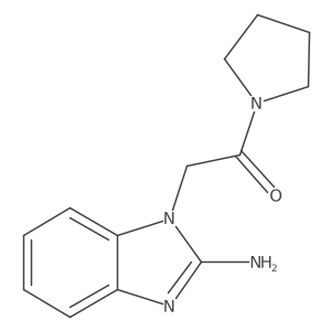 2-(2-Amino-1H-benzimidazol-1-yl)-1-(1-pyrrolidinyl)ethanone Structure