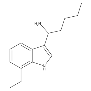 1h-Indole-3-methanamine,a-butyl-7-ethyl- Structure