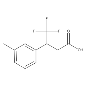 4,4,4-Trifluoro-3-(3-methylphenyl)butanoic acid结构式