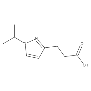 3-(1-Isopropyl-1H-pyrazol-3-yl)propanoic acid结构式