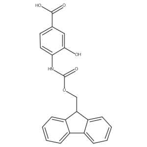 4-{[(9H-fluoren-9-ylmethoxy)carbonyl]amino}-3-hydroxybenzoic acid Structure