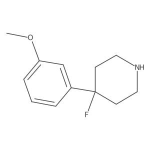 4-Fluoro-4-(3-methoxyphenyl)piperidine Structure