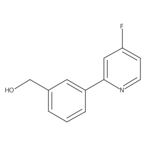 (3-(4-Fluoropyridin-2-yl)phenyl)methanol Structure