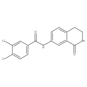 3,4-dichloro-N-(1-oxo-1,2,3,4-tetrahydroisoquinolin-7-yl)benzamide结构式