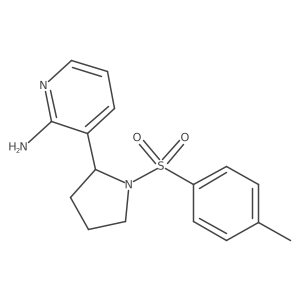 3-(1-Tosylpyrrolidin-2-yl)pyridin-2-amine结构式