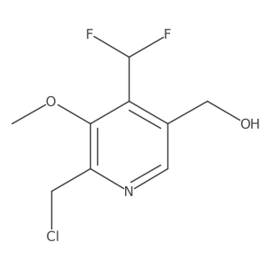 2-(Chloromethyl)-4-(difluoromethyl)-3-methoxypyridine-5-methanol Structure