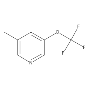 3-Methyl-5-(trifluoromethoxy)pyridine结构式