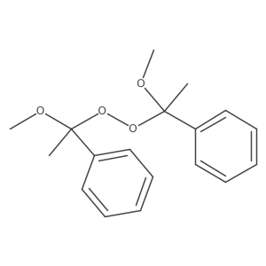 Peroxide, bis(1-methoxy-1-phenylethyl) Structure