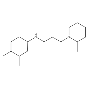1-Piperidinepropanamine, N-(3,4-dimethylcyclohexyl)-2-methyl-结构式